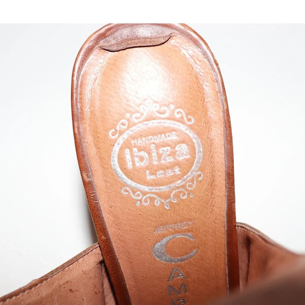 Jeffrey Campbell Ibiza Last Heels 8.5 Brown Womens Boho Sandal